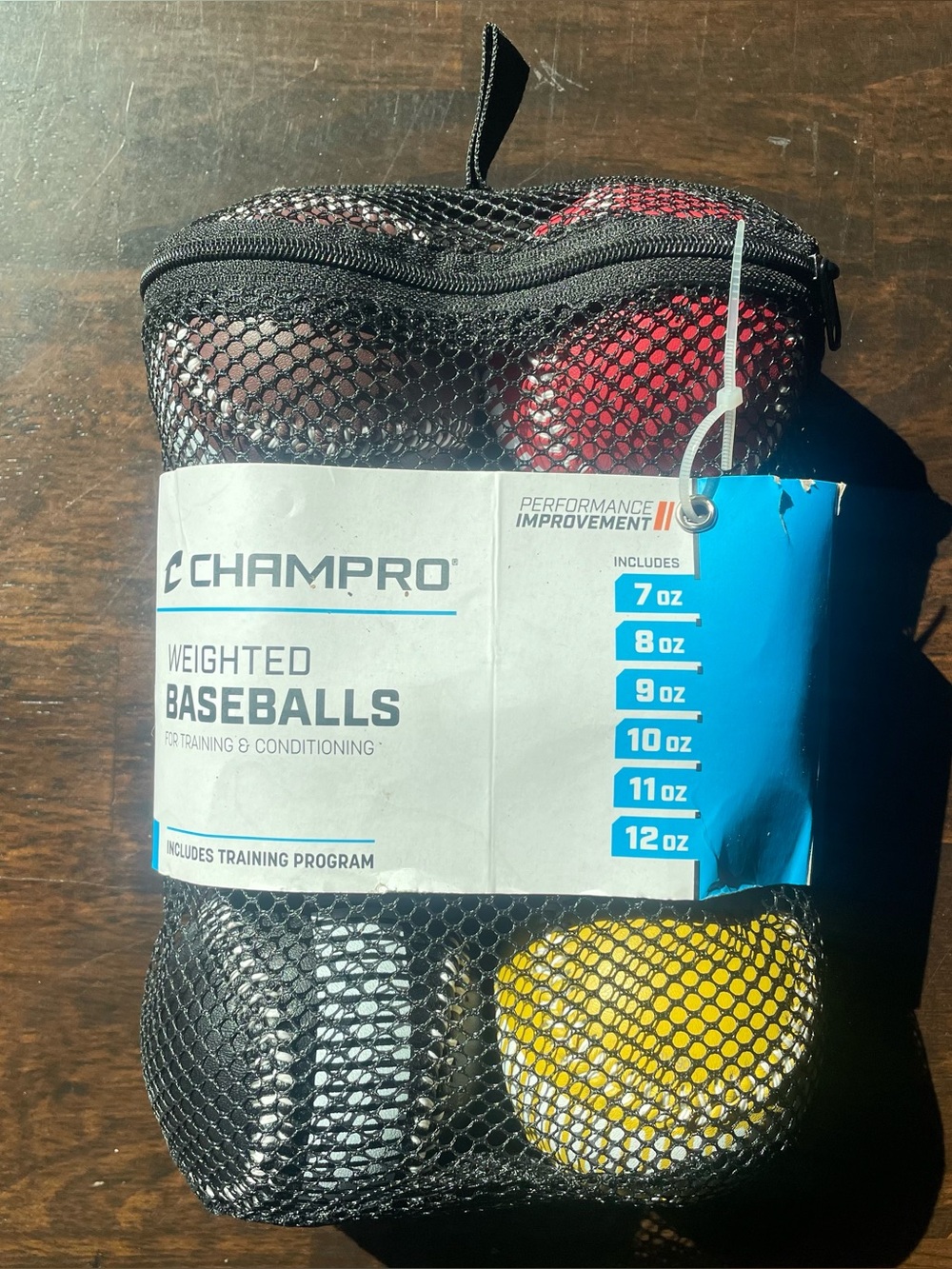 NEW CHAMPRO Weighted Training Baseballs Baseball Set Of 6 Pitchers Players